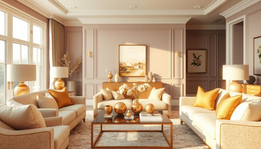 Kombinovanje zlatne sa paletama