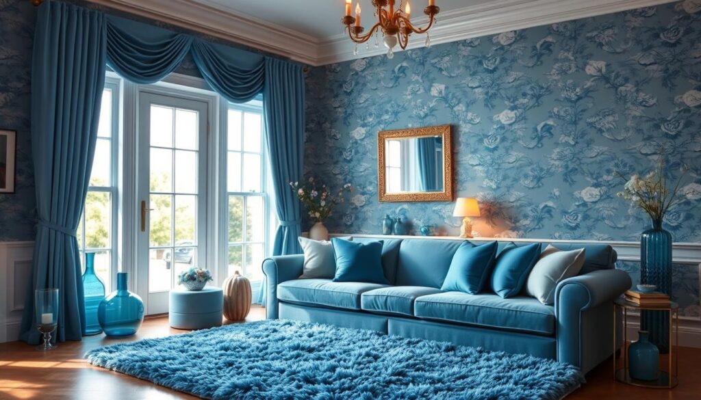 Praktični saveti za postavljanje plavih tapeta i dekoracija