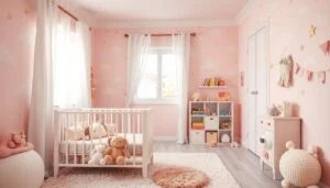 Baby roze boja u dekoraciji dečije sobe