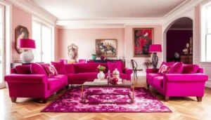 Magenta boja, Upotreba i značaj u dizajnu enterijera
