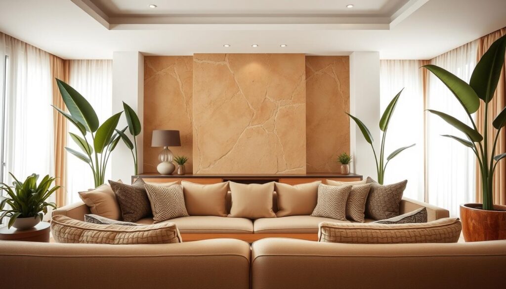 sahara zid u dnevnom boravku