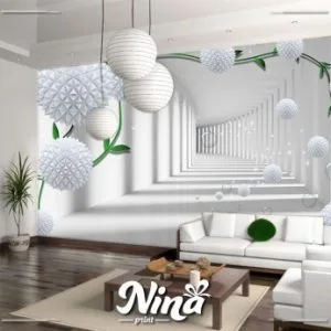 3D cvetne kugle, foto tapeta