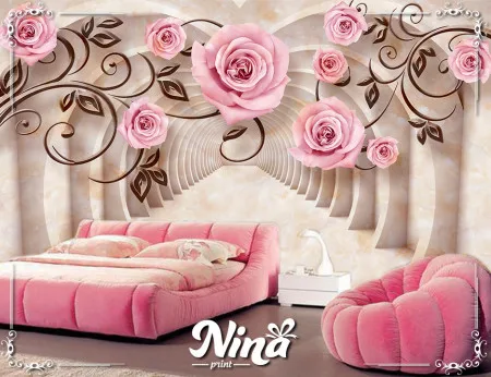 Elegantne roze ruže, foto tapeta