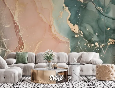 Imitacija mermera u pastelnim bojama, foto tapeta