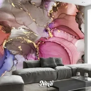 Imitacija mermera u više boja, foto tapeta