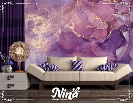 Mermer Ljubičasta nijansa, foto tapeta