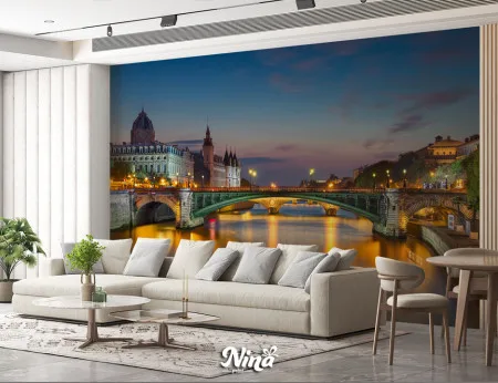 Most u gradu, foto tapeta