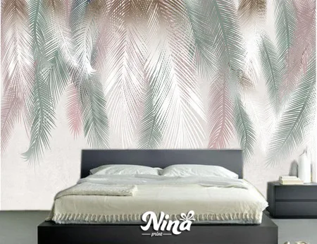 Pastelne boje perje, foto tapeta