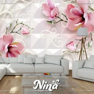 Roze magnolija, foto tapeta