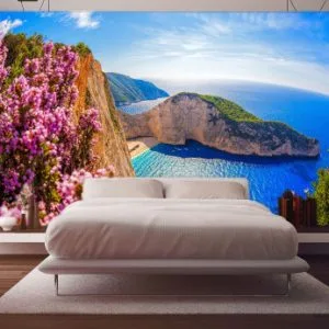 Cveće i More, foto tapeta