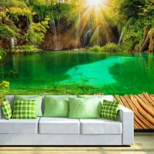Prelepo tirkizno jezero, foto tapeta