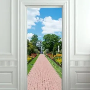 Put kroz park, nalepnica za vrata