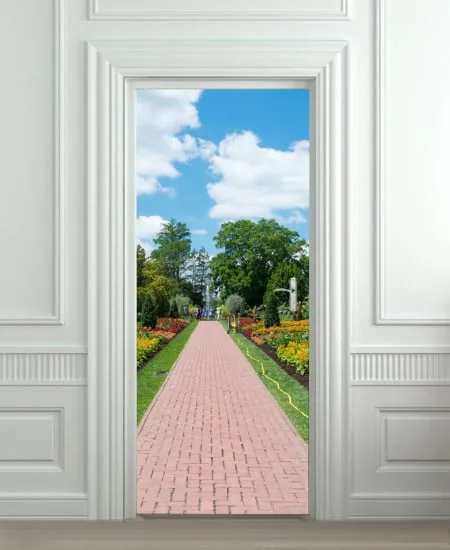Put kroz park, nalepnica za vrata